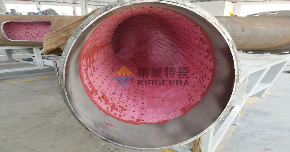 點焊裝卡式耐磨陶瓷管道